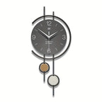 Metalen Wandklok met Stil Mechanisme