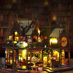 3D Houten Puzzelhuis Met LED Verlichting Voor Creatief Bouwplezier
