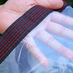 Transparante All‑Weather Beschermhoes met Versterkte Randen