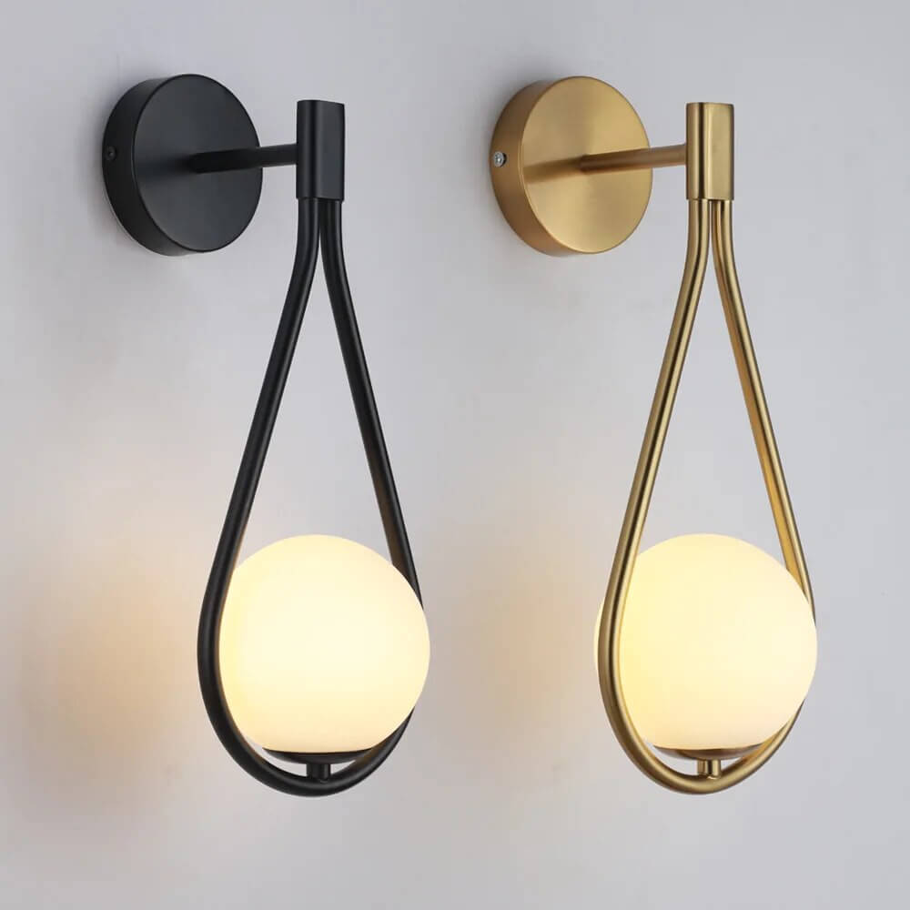 Nordic Wandlamp met Strakke IJzer‑Glas Constructie voor Moderne Sfeerverlichting