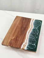 Houten Snij‑ en Serveerplank met Resinaccent