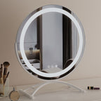 Make-upspiegel met Dimbare LED-Rand en Draaibaar Frame voor Kaptafel