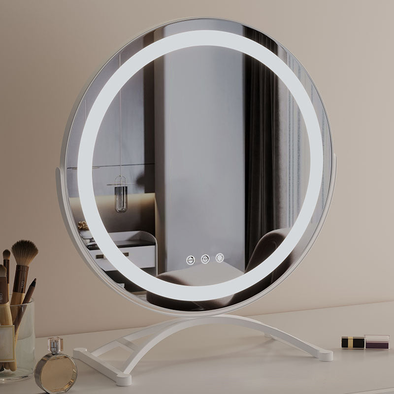 Make-upspiegel met Dimbare LED-Rand en Draaibaar Frame voor Kaptafel