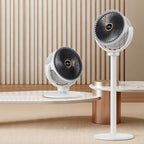 Draadloze Staande Ventilator met Verstelbare Hoogte en 5 Snelheden