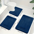 Badmatset van Memoryfoam met Antislip Onderzijde