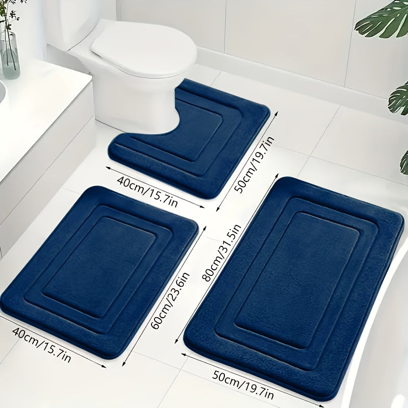 Badmatset van Memoryfoam met Antislip Onderzijde