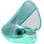 Baby Zwemband met UV‑Luifel en Comfortabele Ondersteuning