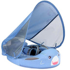 Baby Zwemband met UV‑Luifel en Comfortabele Ondersteuning