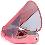 Baby Zwemband met UV‑Luifel en Comfortabele Ondersteuning