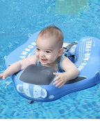 Baby Zwemband met UV‑Luifel en Comfortabele Ondersteuning