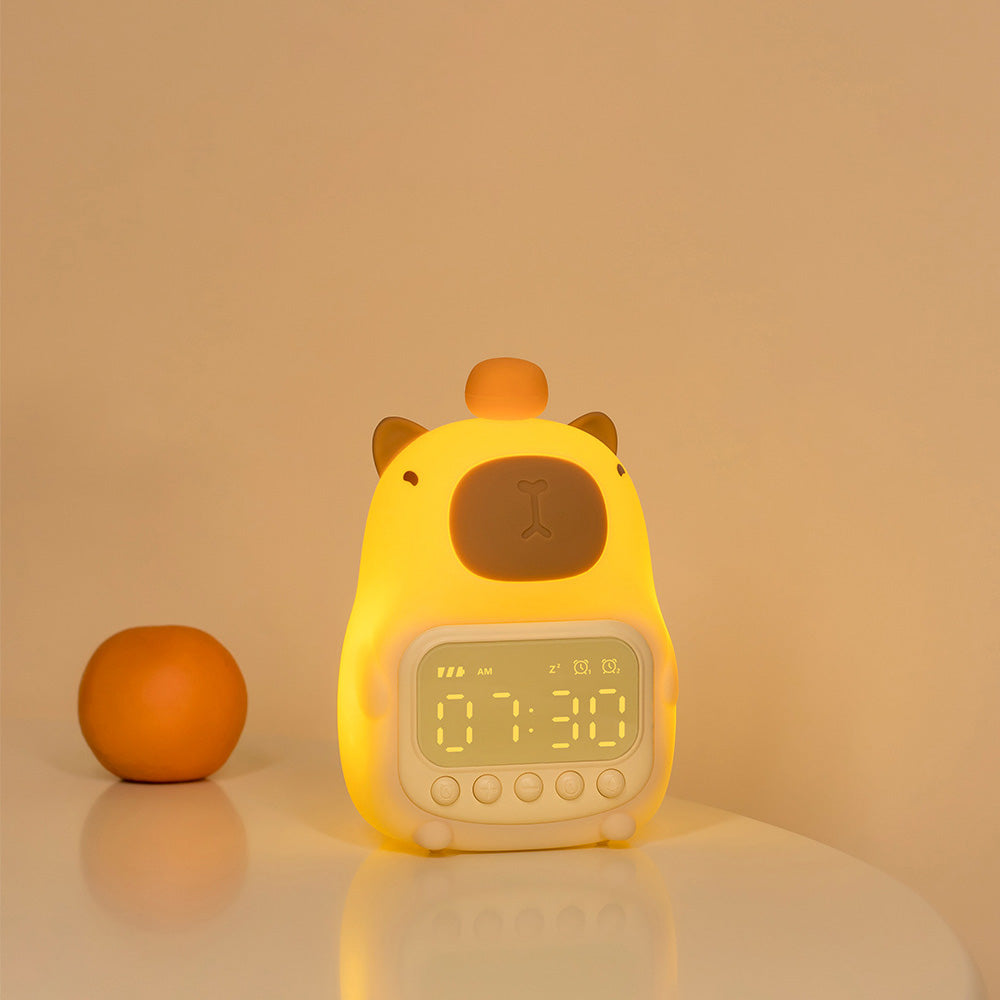 Kinderlamp Met Stille Wekker En Zachte Lichtmodus Voor Rustige Nachten