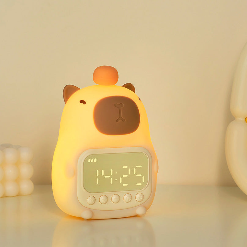 Kinderlamp Met Stille Wekker En Zachte Lichtmodus Voor Rustige Nachten