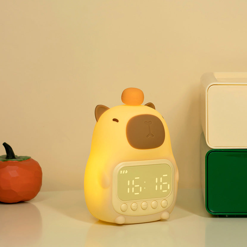 Kinderlamp Met Stille Wekker En Zachte Lichtmodus Voor Rustige Nachten