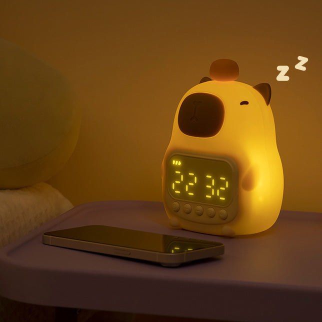 Kinderlamp Met Stille Wekker En Zachte Lichtmodus Voor Rustige Nachten