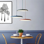 Scandinavische Hanglamp met LED‑Techniek en Minimalistisch Metaal‑Acryl Ontwerp