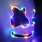 Dj Kostuum met Led Helm en Comfortabele Hoodie‑Set voor Feest en Festival