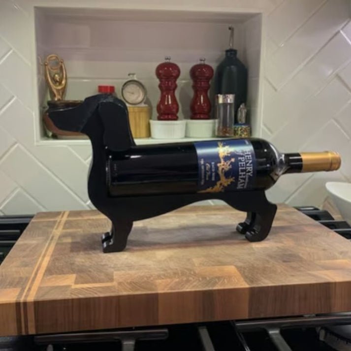 Decoratieve Wijnfleshouder met Hondenontwerp voor Speelse Elegantie in Huis