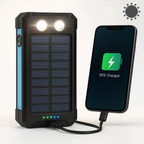 Solar Powerbank met 30.000mAh Capaciteit en Waterdichte Behuizing