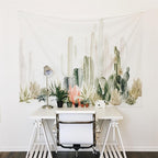 Cactus Tapestry Van Katoen Voor Wandaccenten En Veelzijdige Interieurdecoratie