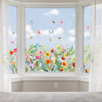 Vlinder En Bloemen Muurstickers Voor Decoratieve Accentwand En Sfeervolle Ruimtes