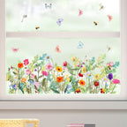 Vlinder En Bloemen Muurstickers Voor Decoratieve Accentwand En Sfeervolle Ruimtes