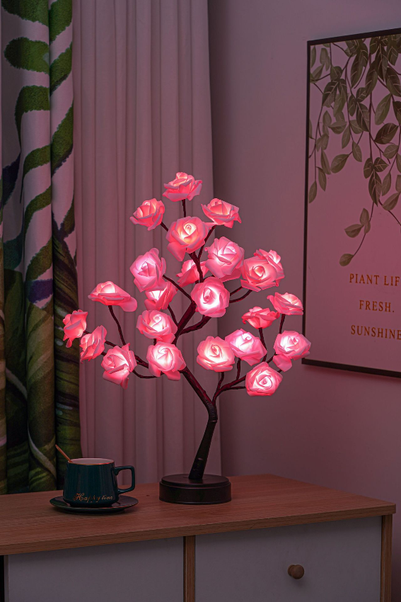 LED‑Bloemenlamp met Warm Licht en Rustgevende Binnenverlichting