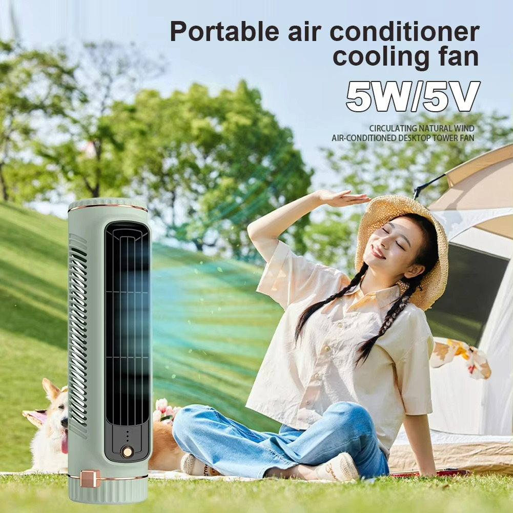 Oplaadbare compacte torenventilator met drie snelheden