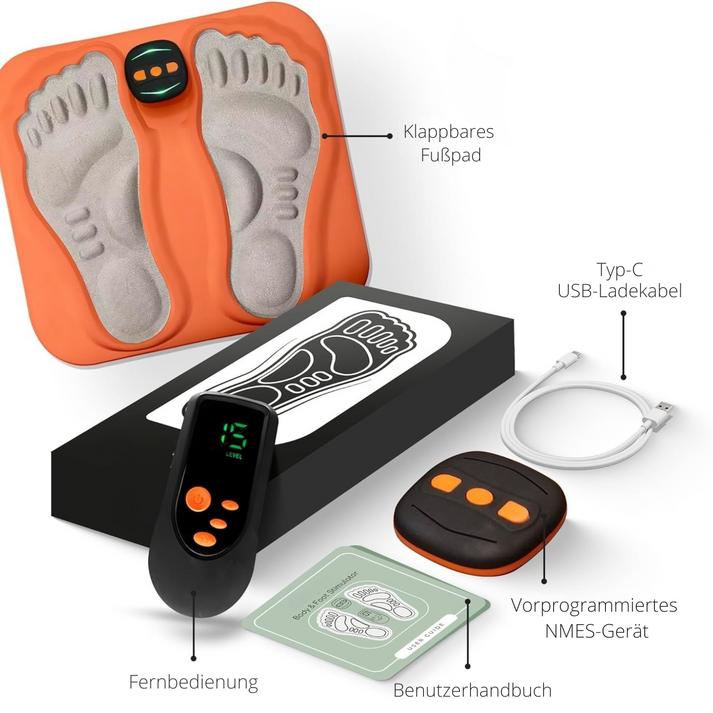 Elektrisch Voetmassagekussen met EMS Technologie en Afstandsbediening
