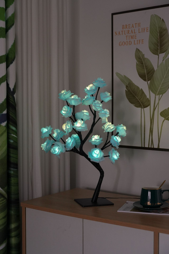 LED‑Bloemenlamp met Warm Licht en Rustgevende Binnenverlichting