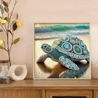Schildpad Diamond Painting Kit Voor Rustgevende Creatie En Sprankelende Wanddecoratie