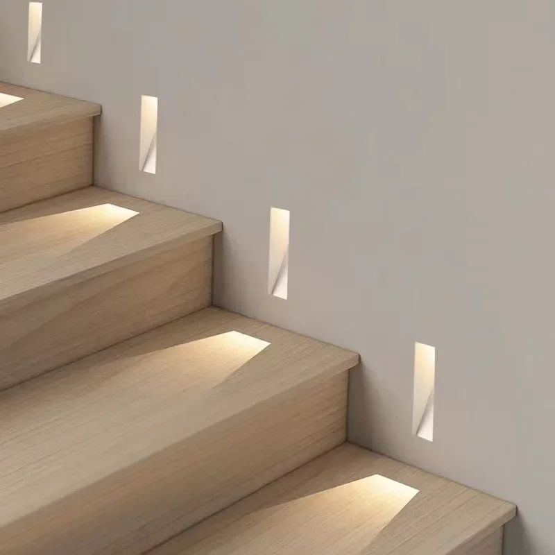 Inbouw Wandlamp Met Sensor En Randloos Ontwerp Voor Zachte Trapverlichting