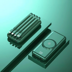 Powerbank Met 20000mah Capaciteit En Zes Poorten Voor Draadloos En Bedraad Opladen