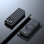 Powerbank Met 20000mah Capaciteit En Zes Poorten Voor Draadloos En Bedraad Opladen