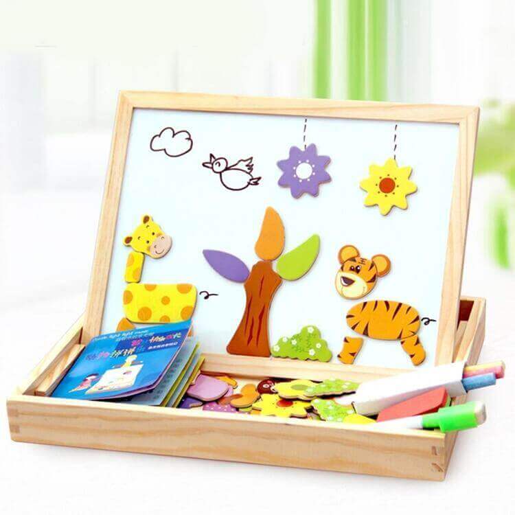 Magnetisch Teken- En Puzzelbord Voor Kinderen