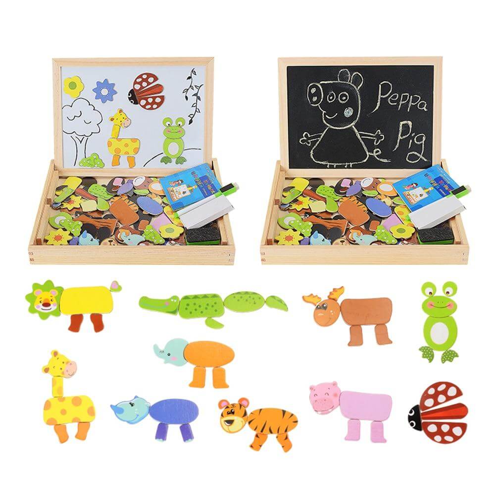 Magnetisch Teken- En Puzzelbord Voor Kinderen