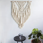 Macramé Wandhanger met Handgeknoopte Structuur