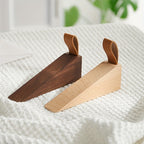 Massief Houten Deurstopper met Antislipbasis voor Gebruik Binnenshuis
