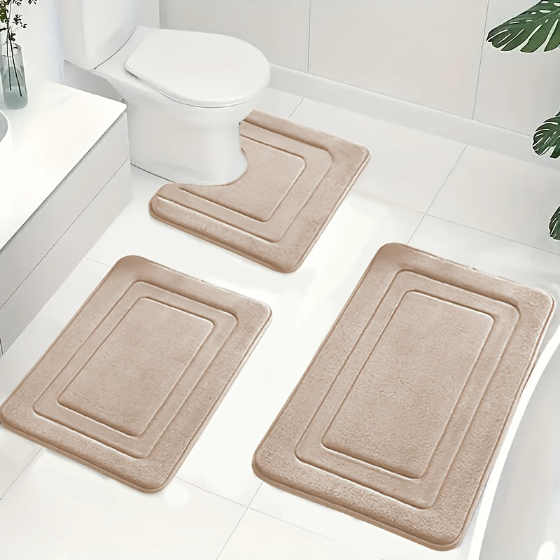 Badmatset van Memoryfoam met Antislip Onderzijde