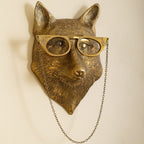 Decoratieve Dierenkop Wandobject van Hars met Expressief Ontwerp