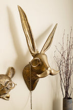 Decoratieve Dierenkop Wandobject van Hars met Expressief Ontwerp