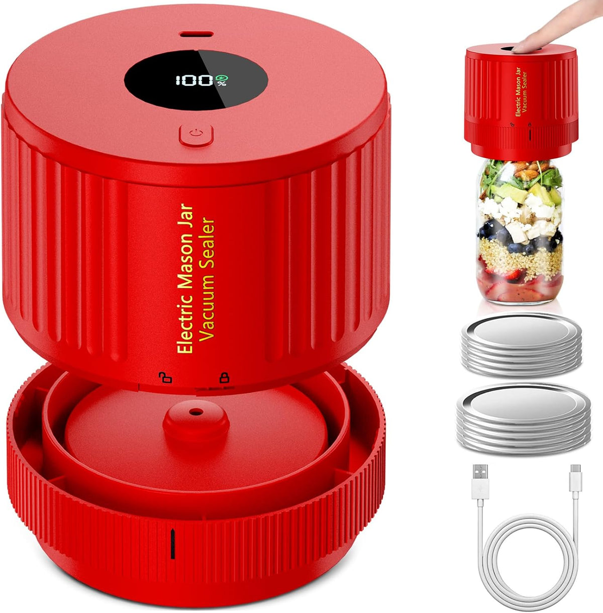 Vacuümsealer voor Potten met Elektrische Compacte Sluitfunctie