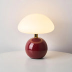 Tafellamp met Zachte Paddenstoelvorm en Instelbare LED‑Kleuren voor Warme Sfeer