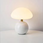 Tafellamp met Zachte Paddenstoelvorm en Instelbare LED‑Kleuren voor Warme Sfeer