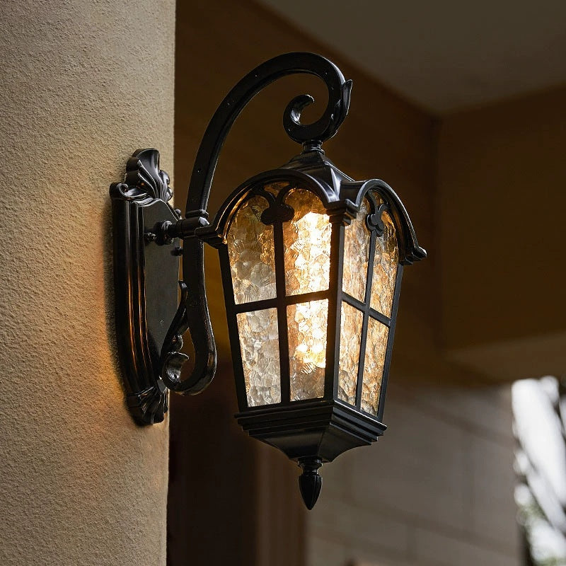 Vintage Buitenlamp met Solarfunctie en Afstandsbediening voor Klassieke Sfeerverlichting