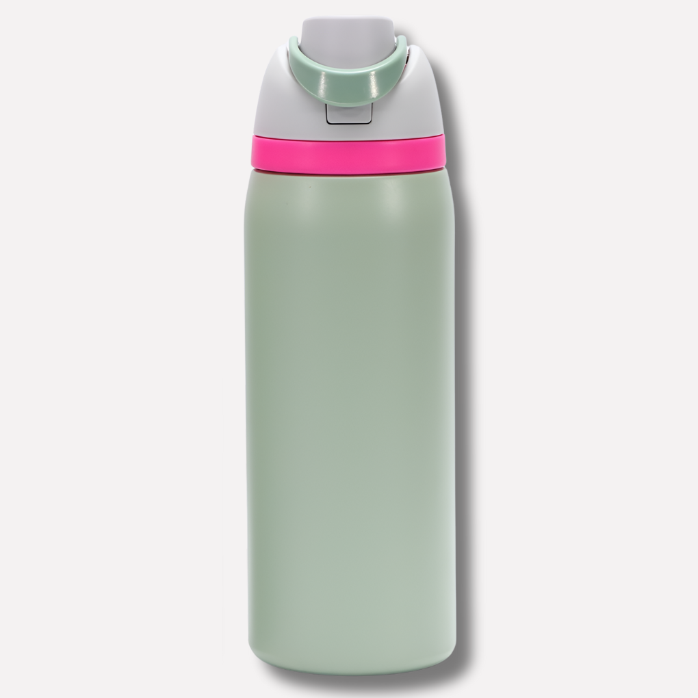 Geïsoleerde Drinkfles Met Ingebouwd Rietje Voor Dagelijkse Hydratatie Onderweg