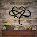 Metalen Infinity Hart Wanddecoratie Voor Een Tijdloze En Elegante Uitstraling