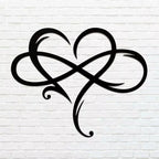 Metalen Infinity Hart Wanddecoratie Voor Een Tijdloze En Elegante Uitstraling