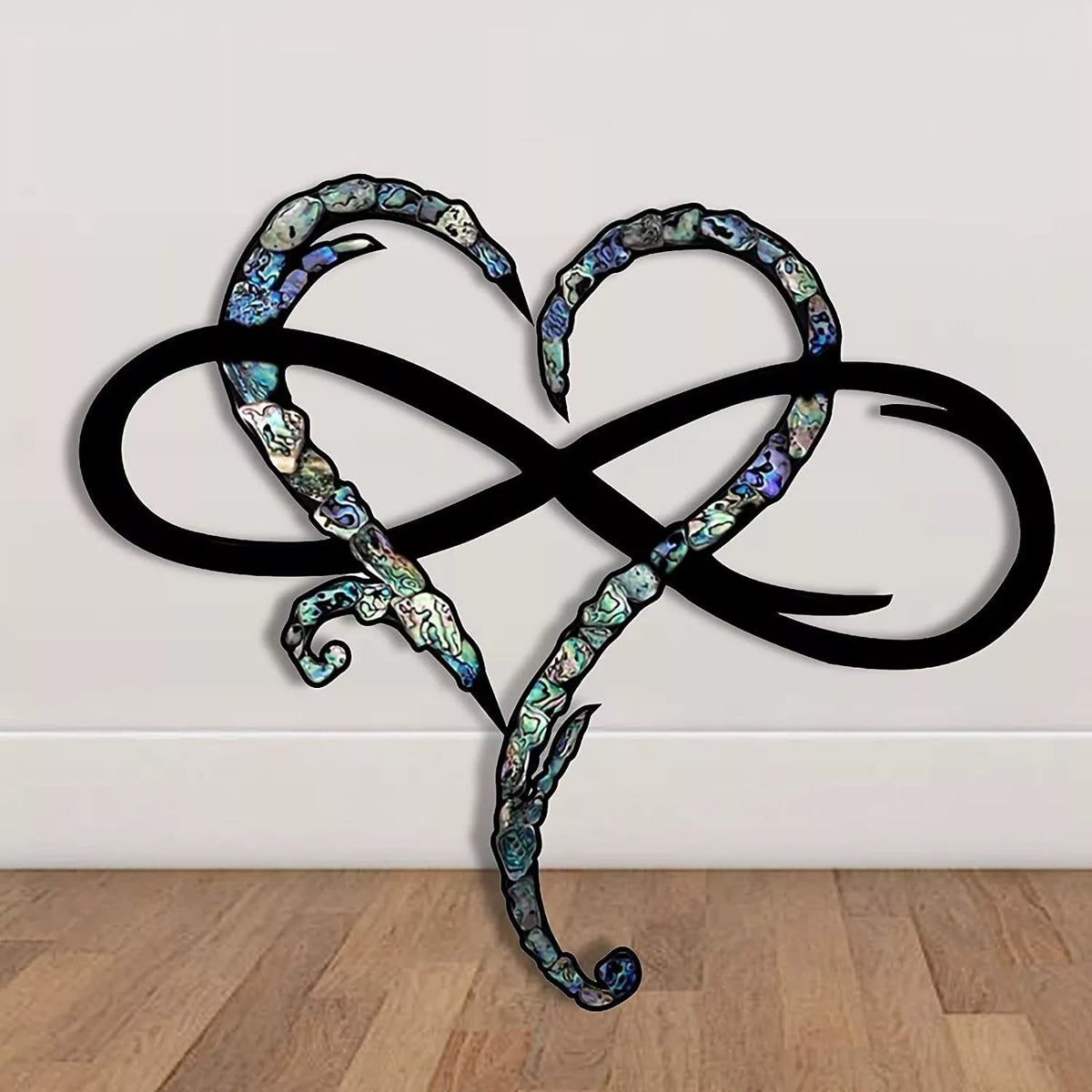 Metalen Infinity Hart Wanddecoratie Voor Een Tijdloze En Elegante Uitstraling