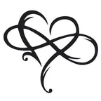 Metalen Infinity Hart Wanddecoratie Voor Een Tijdloze En Elegante Uitstraling