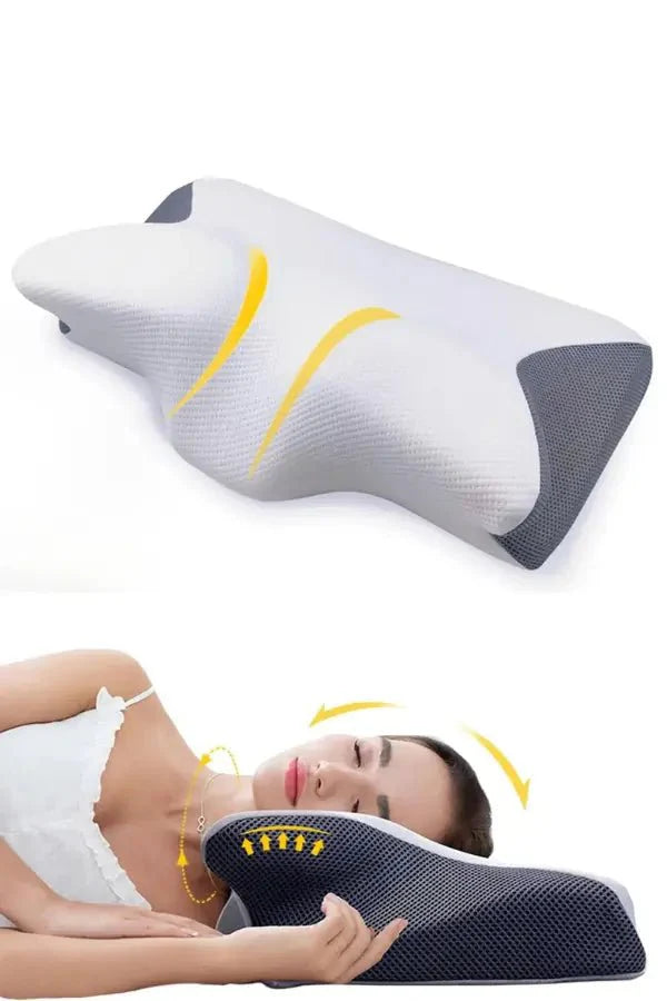 Ergonomisch Slaapkussen met Nekondersteuning en Ademend Materiaal voor Herstel en Comfort